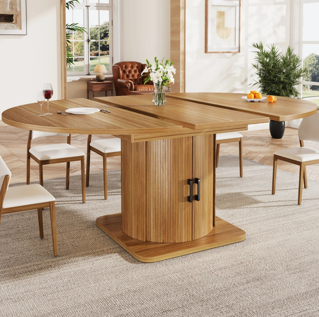 TAVOLO Allungabile 118-158 cm MDF Marrone scuro
