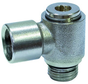 RACCORDO PER TUBI PER COMPRESSORE GIREVOLE A L M/F mis. 1/4x1/4 10.00 pz