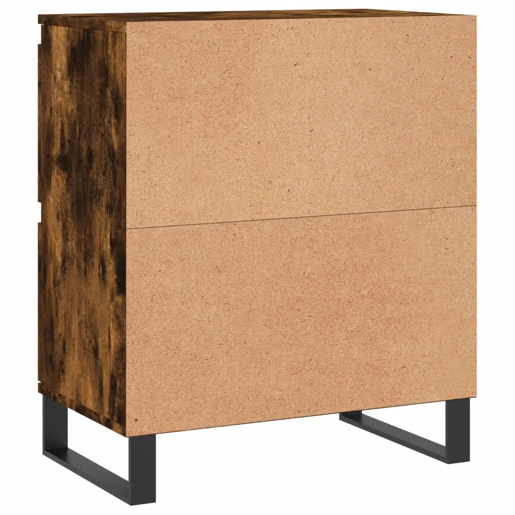 Credenze 2 pz Rovere Fumo in Legno Multistrato 3190186