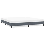 vidaXL Giroletto senza Materasso Grigio Scuro 180x210 cm Velluto