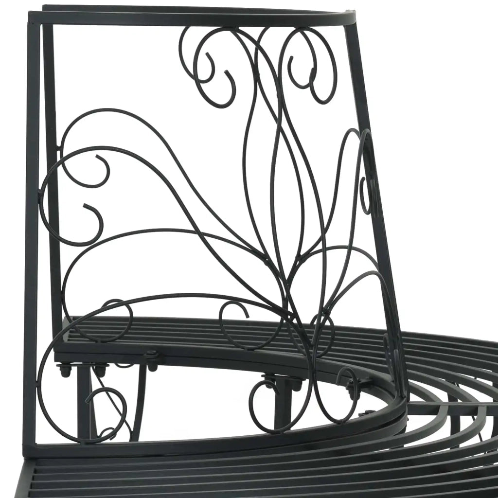 Panchina per Alberi 4-Numero di posti 160 x 80 x 89 cm Acciaio 42029524