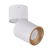 Faretto plafone orientabile GU10 bianco-oro Astra Polux