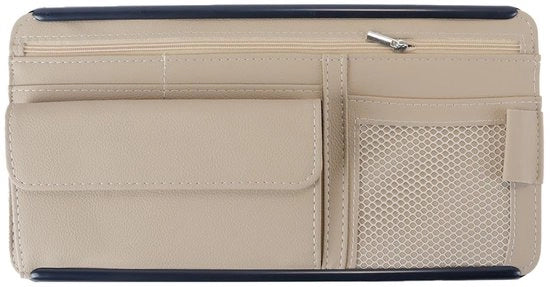 Organizzatore di Ombrello per Auto - Borsa in Pelle - Accessorio di Interno - Beige - 31 x 16,5 cm - Organizzazione Migliorata