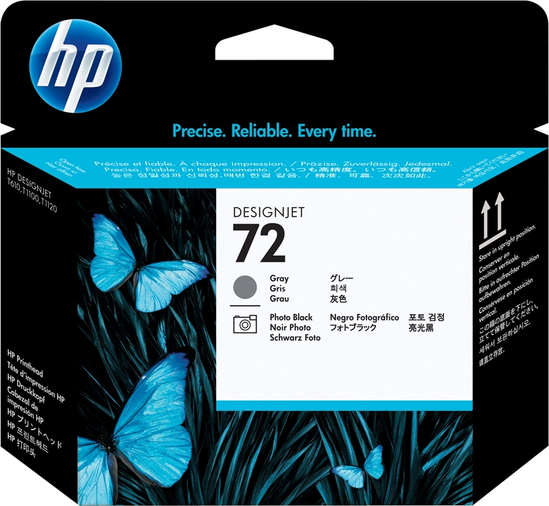 HP Testina di stampa grigio e nero fotografico 72