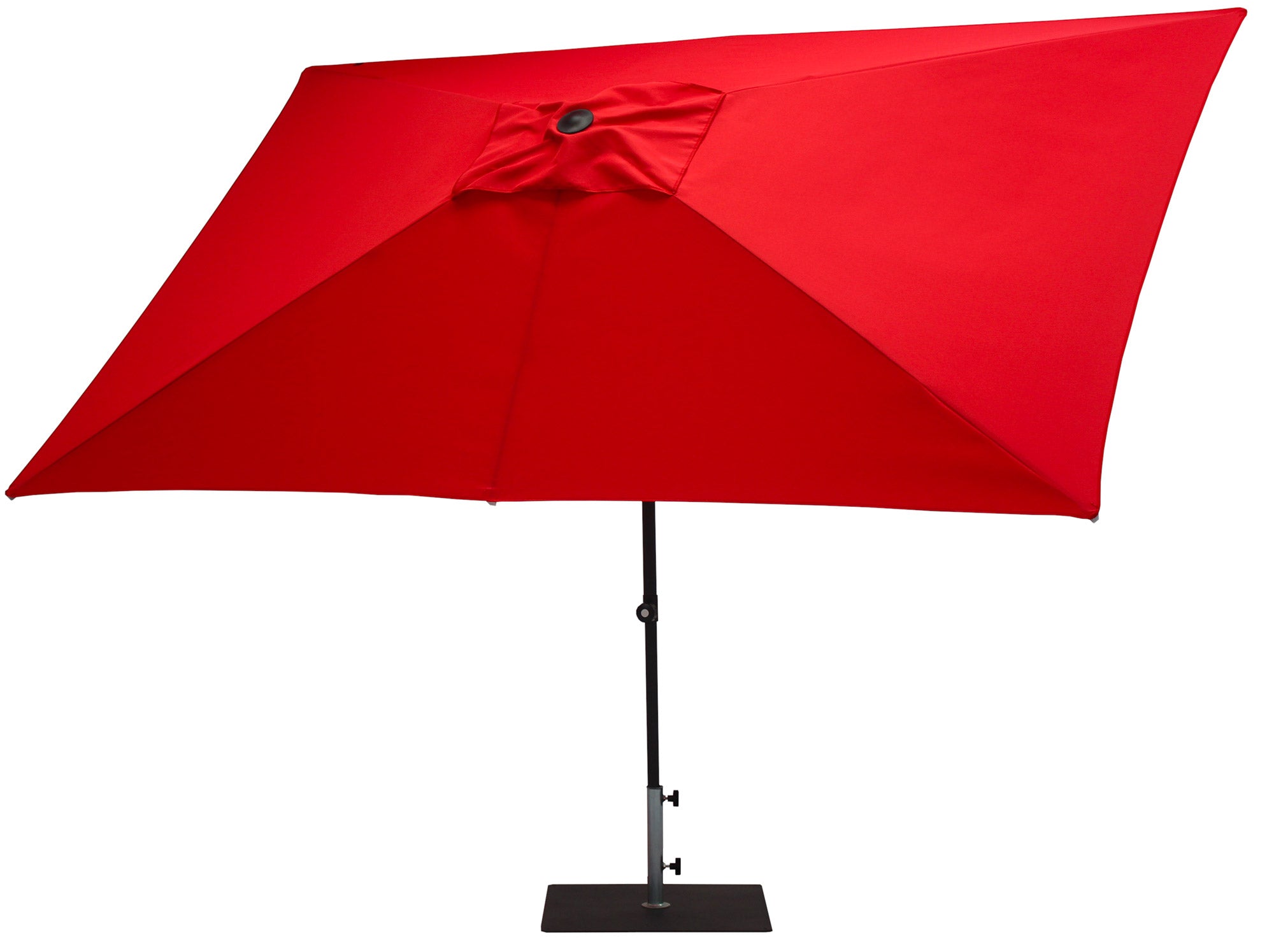 Ombrellone da Giardino 3x2 m Palo Ø38 mm in Alluminio Tessuto Poliestere Trend Rosso