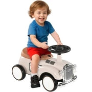 Macchina per Bambini 12-36 mesi con Clacson e Vano Portaoggetti a Scomparsa, in PP e Metallo, 58x27x35 cm
