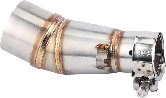 Uscita di Scarico Tubo Motociclo Slip su Uscita - Adattatore di Connettore di Collegamento Centrale Tubo - Sostituzione per Z250 Ninja 250 - 1316