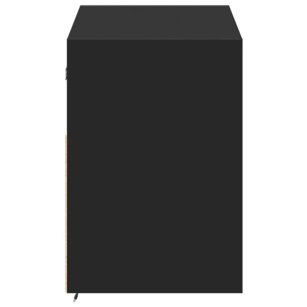 Mobile TV multimediale scaffale TV credenza mobile TV sala da pranzo soggiorno camera da letto mobile da parete con luci LED 100 x 31 x 45 cm nero 02_0027848