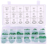 Kit di O-ringen Auto - 270 pezzi - Diversi utilizzi - Adatto per auto e apparecchi domestici - Gomma - Verde