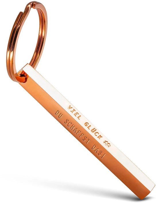 Chiave 4 Lotti - Chiave a forma di cubo con porta chiavi a forma di stella - Manico con incisione - Materiale in acciaio inossidabile - 4 pezzi