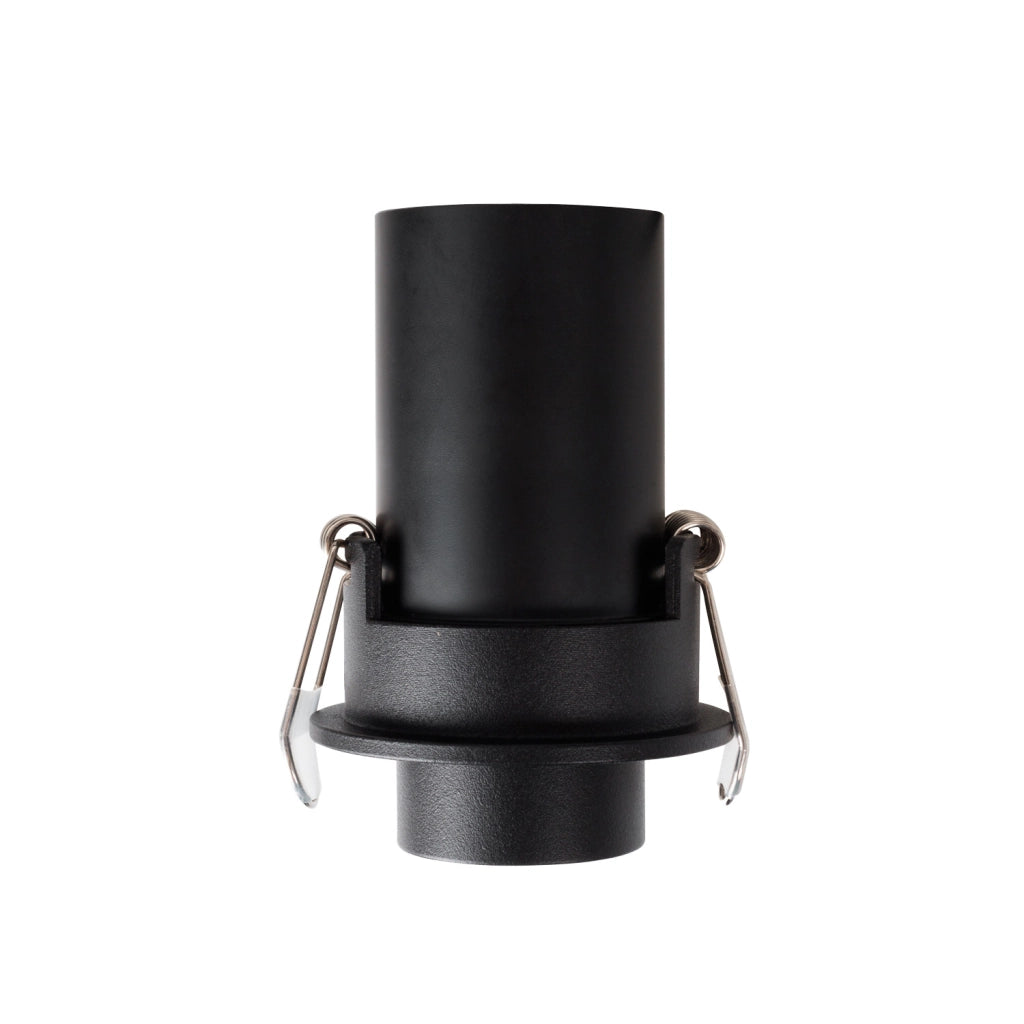 Faretto incasso tubo tondo nero LED 6W 3000K Maxlight