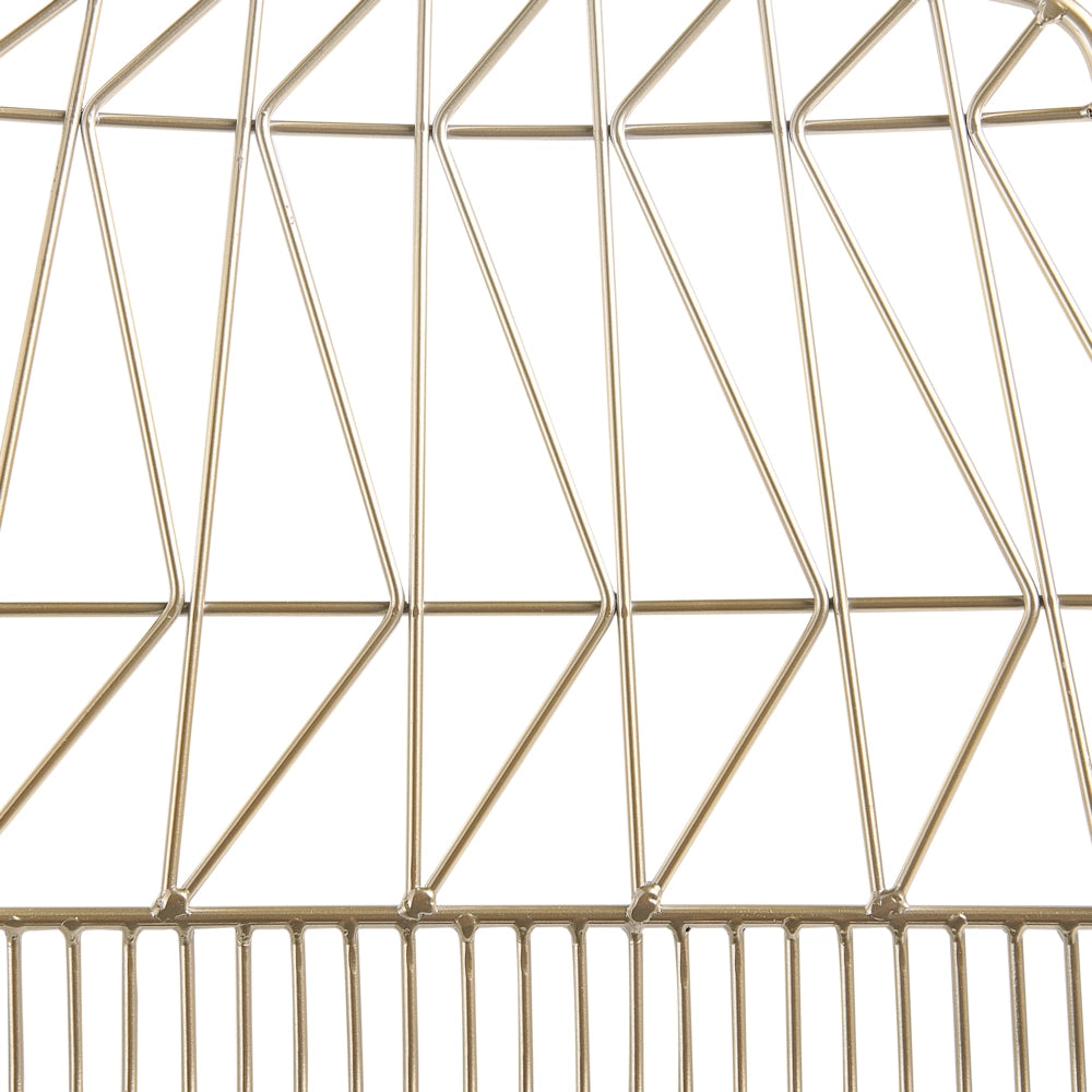 Set di 2 sedie da pranzo Struttura in metallo dorato Seduta in ecopelle nera Schienale geometrico Design moderno e glamour