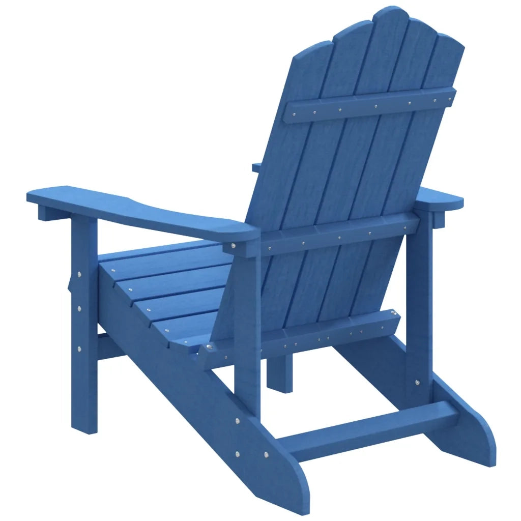 Sedia da Giardino | Sedie da Esterno Adirondack Blu Acqua in HDPE