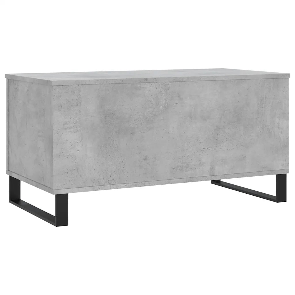 Tavolino Salotto Grigio Cemento 90x44,5x45 cm Legno Multistrato 830984