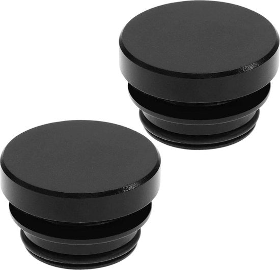 2 pezzi 12 V coperchio di protezione per connettore di accendisigari in alluminio - impermeabile e resistente alla polvere - accessori per auto, furgone, SUV, barca nera.