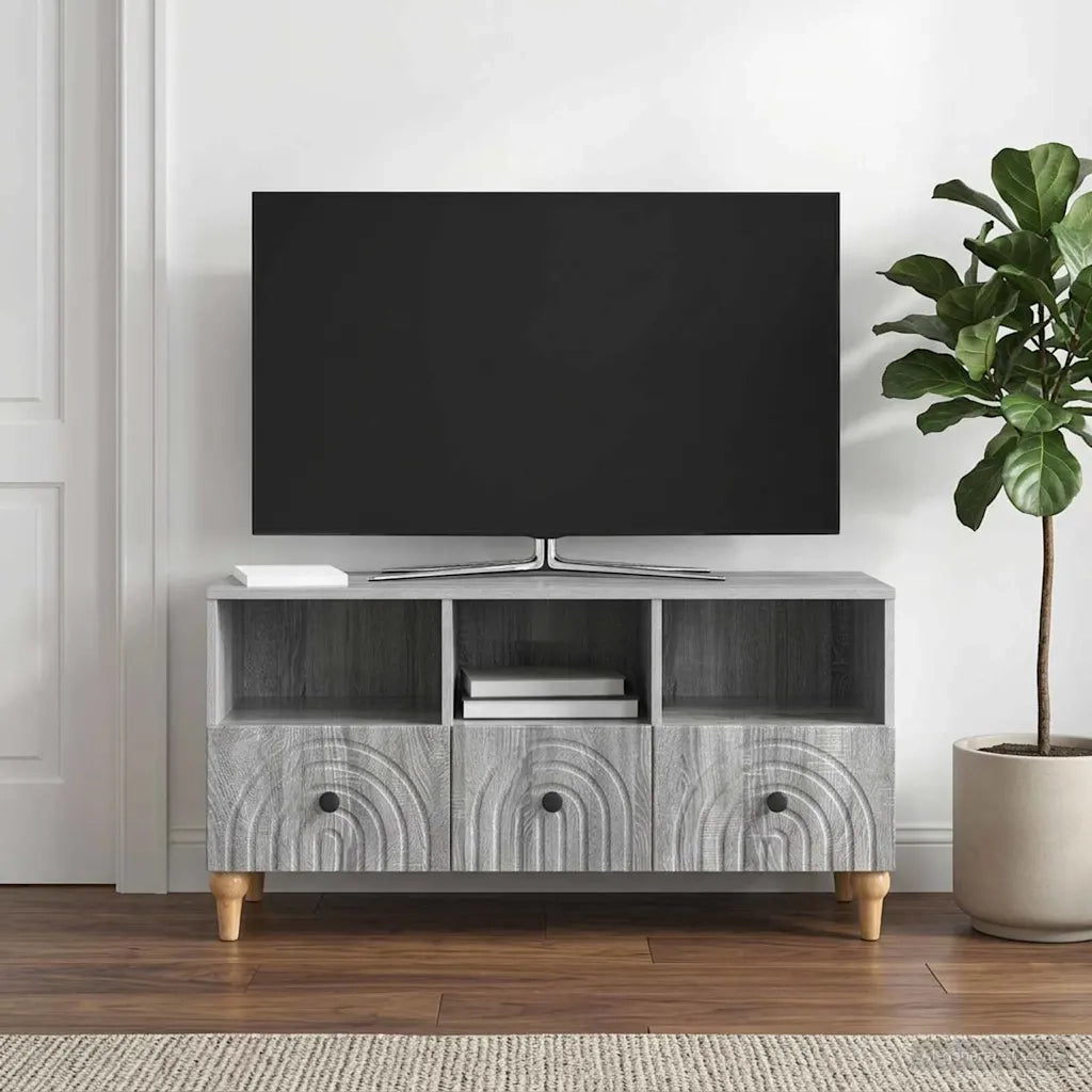 Mobile TV Sonoma grigia 102 x 34,5 x 50 cm Legno ingegnerizzato 894221