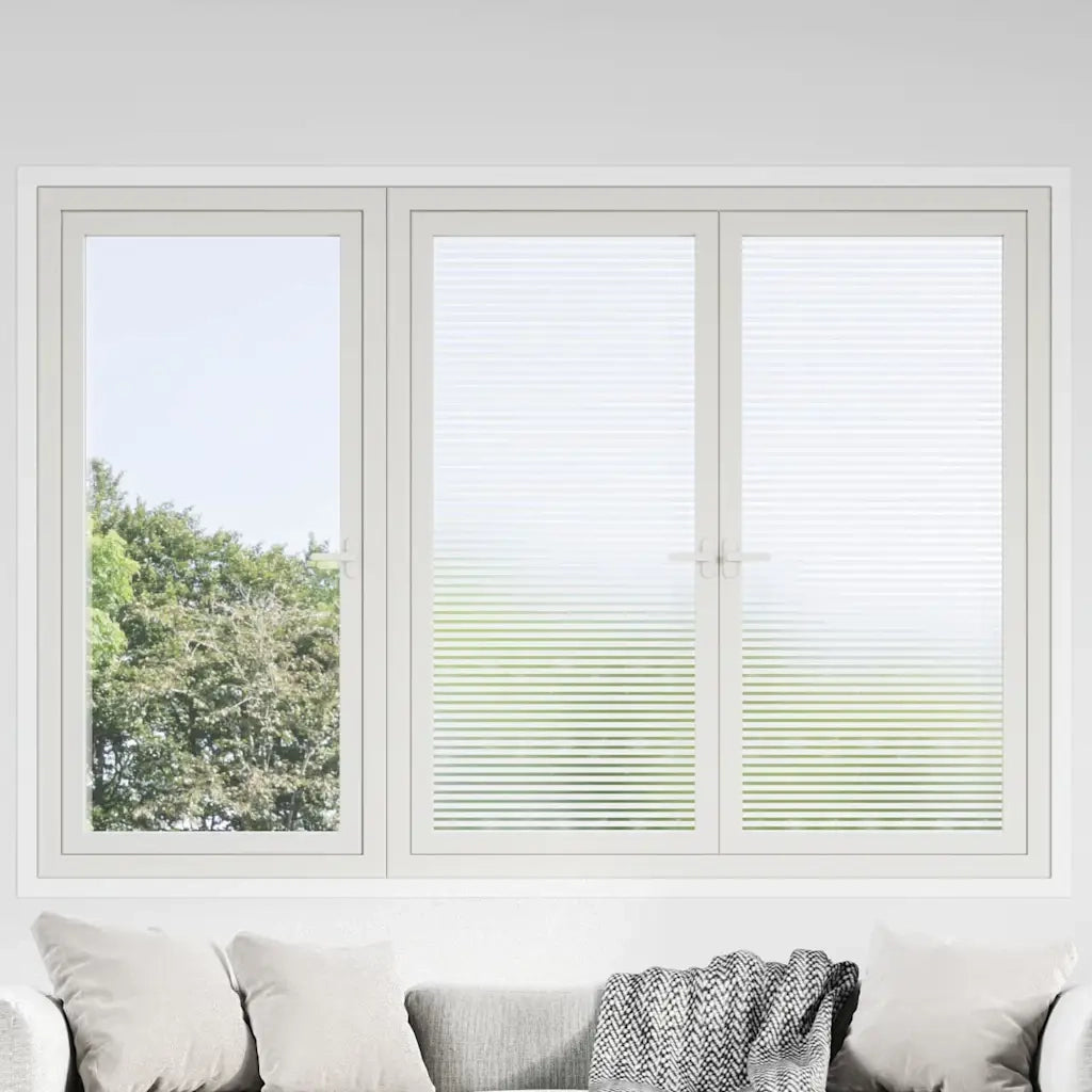 Pellicole per Finestre Design Smerigliato a Strisce in PVC CFW5157651
