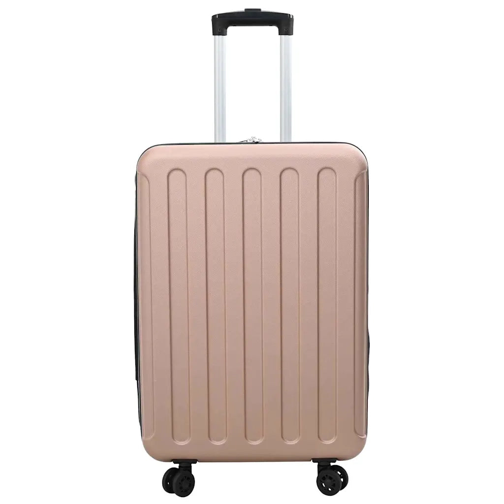 Valigia con blocco oro rosa 43 x 27 x 66 cm Plastica ABS CFW6560981
