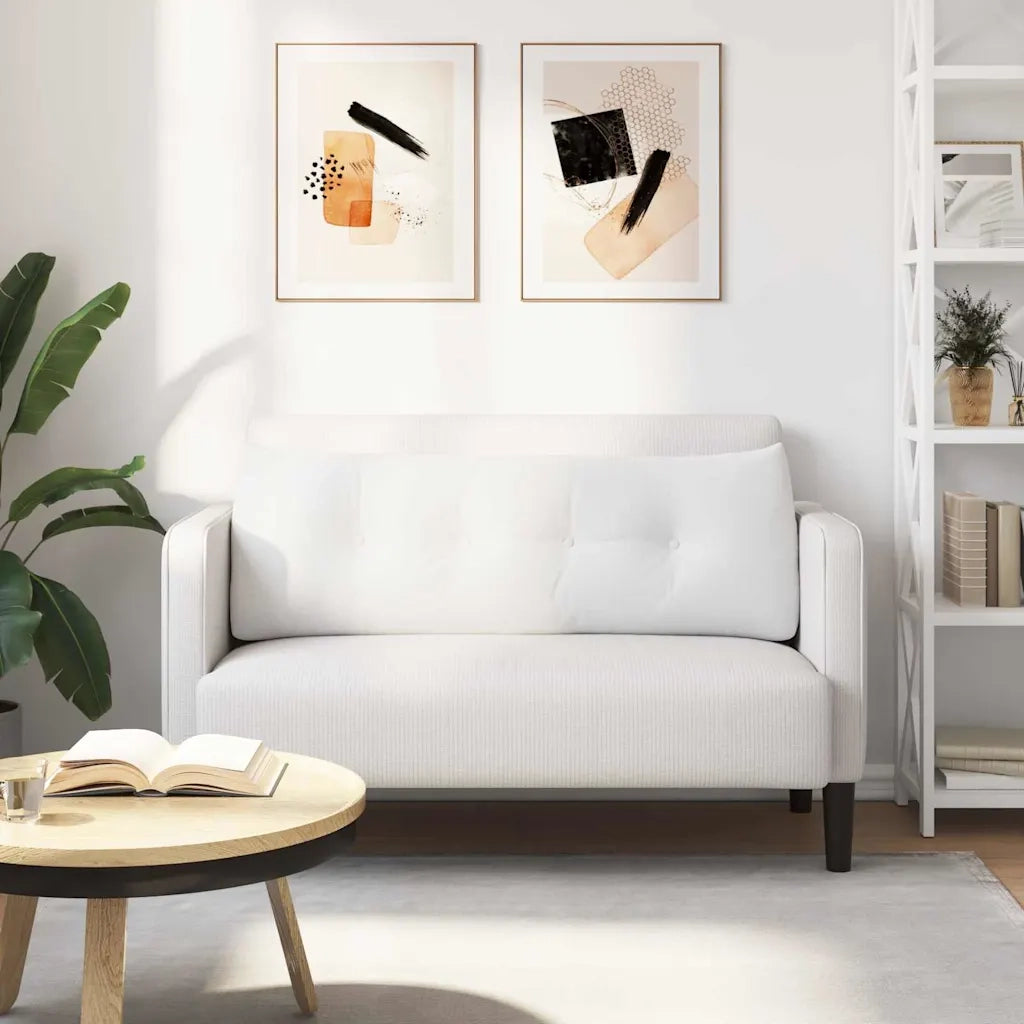 Cuscino per Schiena Bianco 140 x 24 x 50 cm Tessuto 42014510