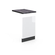 Pannello frontale Fame-Line Bianco lucido/Antracite 45 cm, PL Antracite Vicco