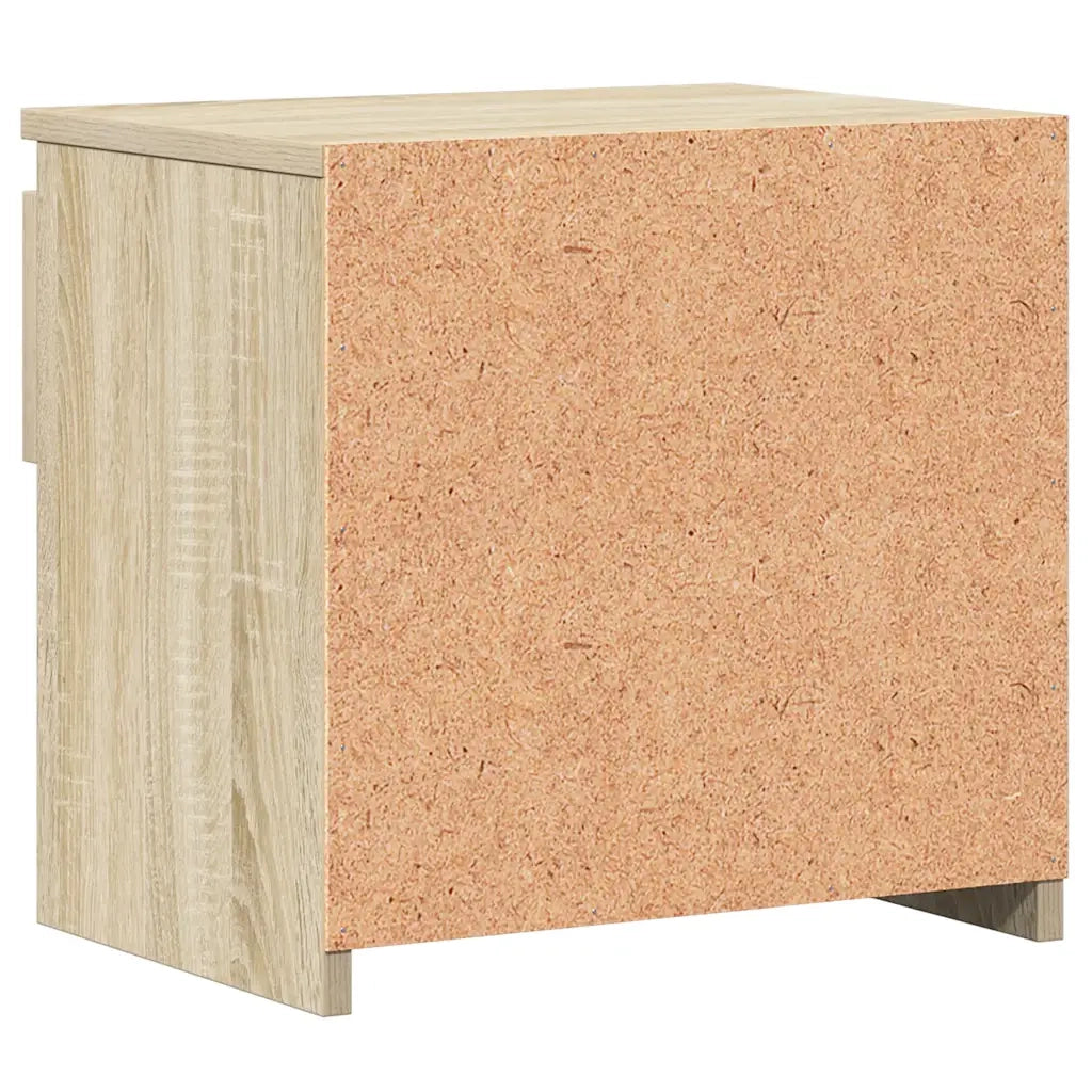 Comodini 2 pz-Set di 2 Tavolino da notte Rovere Sonoma 40x30x39 cm in Legno Multistrato