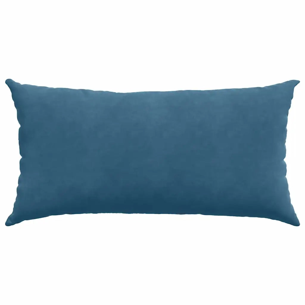 Cuscini da Divano 2 pz | Cuscini per sedie Blu 80 x 40 cm Tessuto in Cords