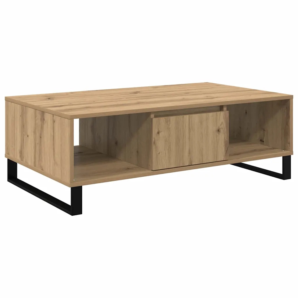 Tavolino da salotto Rovere artigianale 104 x 60 x 35 cm