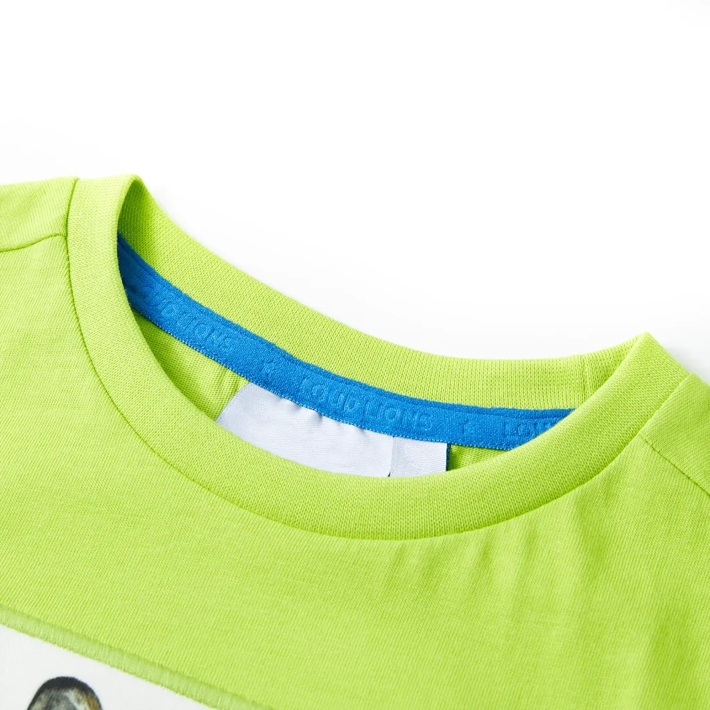 Maglietta da Bambino a Maniche Corte Lime 116