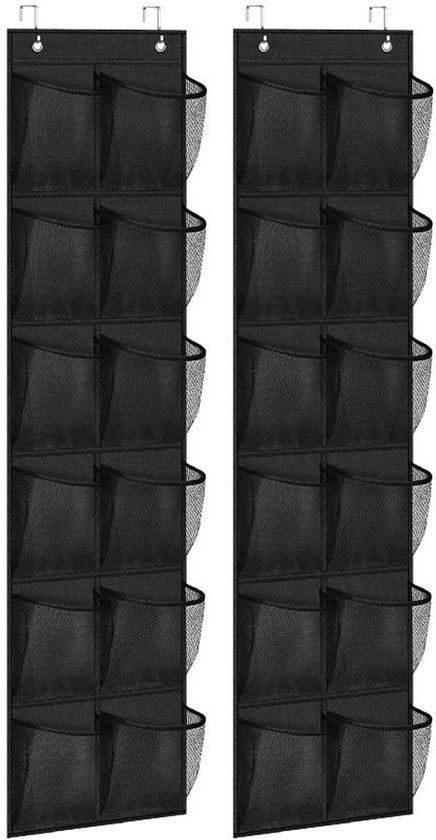 Organizzatore per scarpe da appendere, 12 Comparti, Raccogli scarpe per Porta, Raccogli spazio, Raccogli storage da appendere, per scarpe, igienico, giocattoli