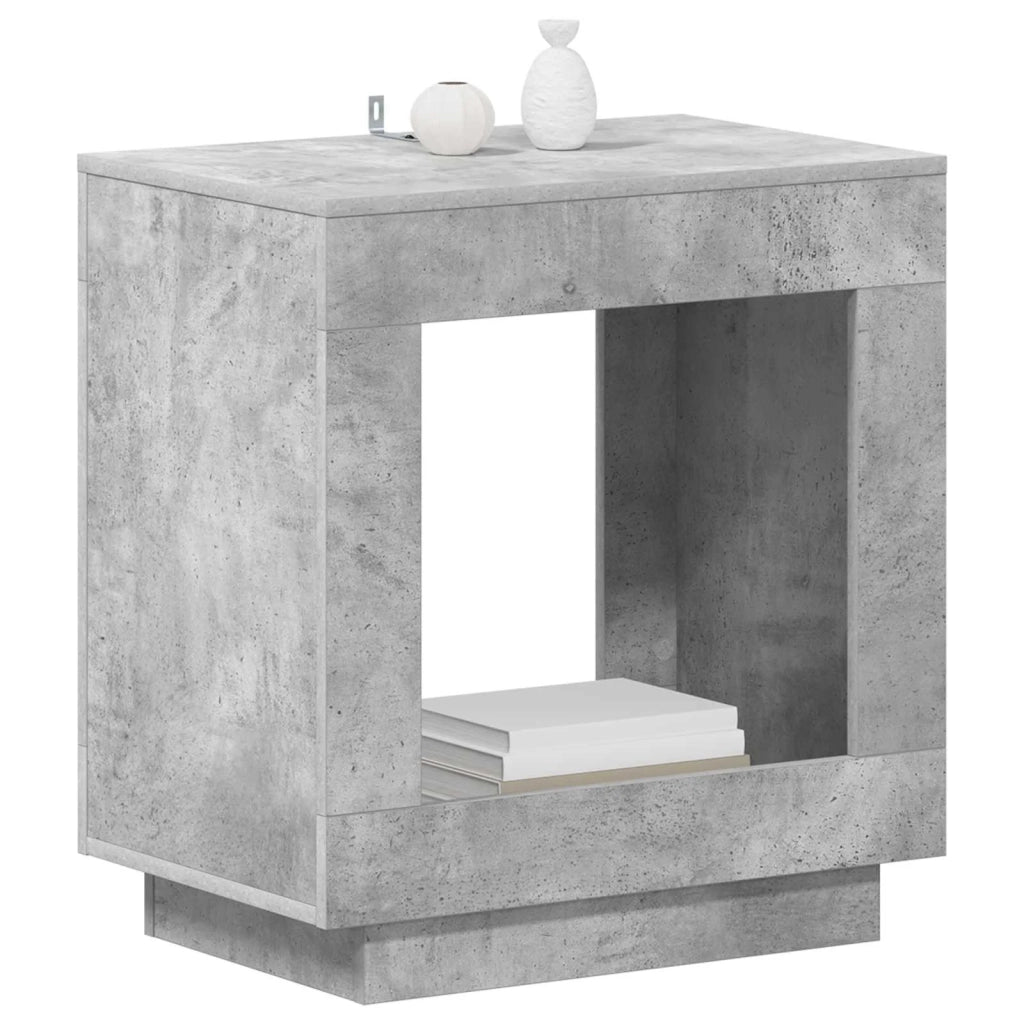 Tavolo laterale Grigio Cemento 60 x 40 x 65 cm 899898