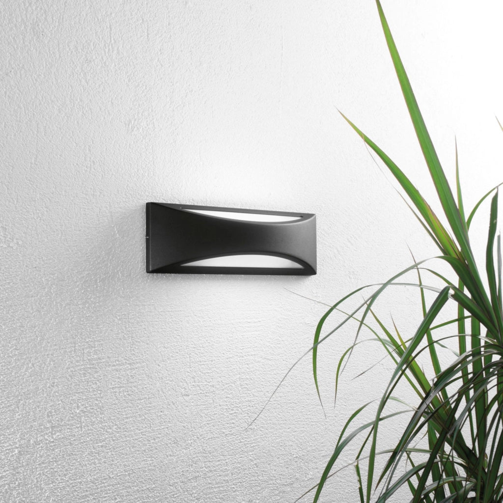 APPLIQUE LED WEISS NERA 16W 1800LM CCT 3000K / 4000K IP54 36X11,3X12CM