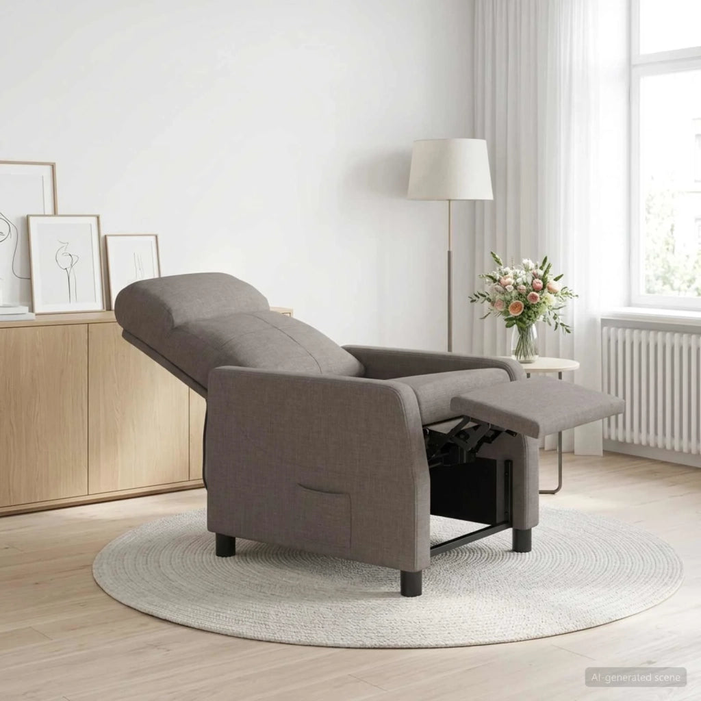 Divano Sedia-Poltrona reclinabile Tortora Tessuto 572557