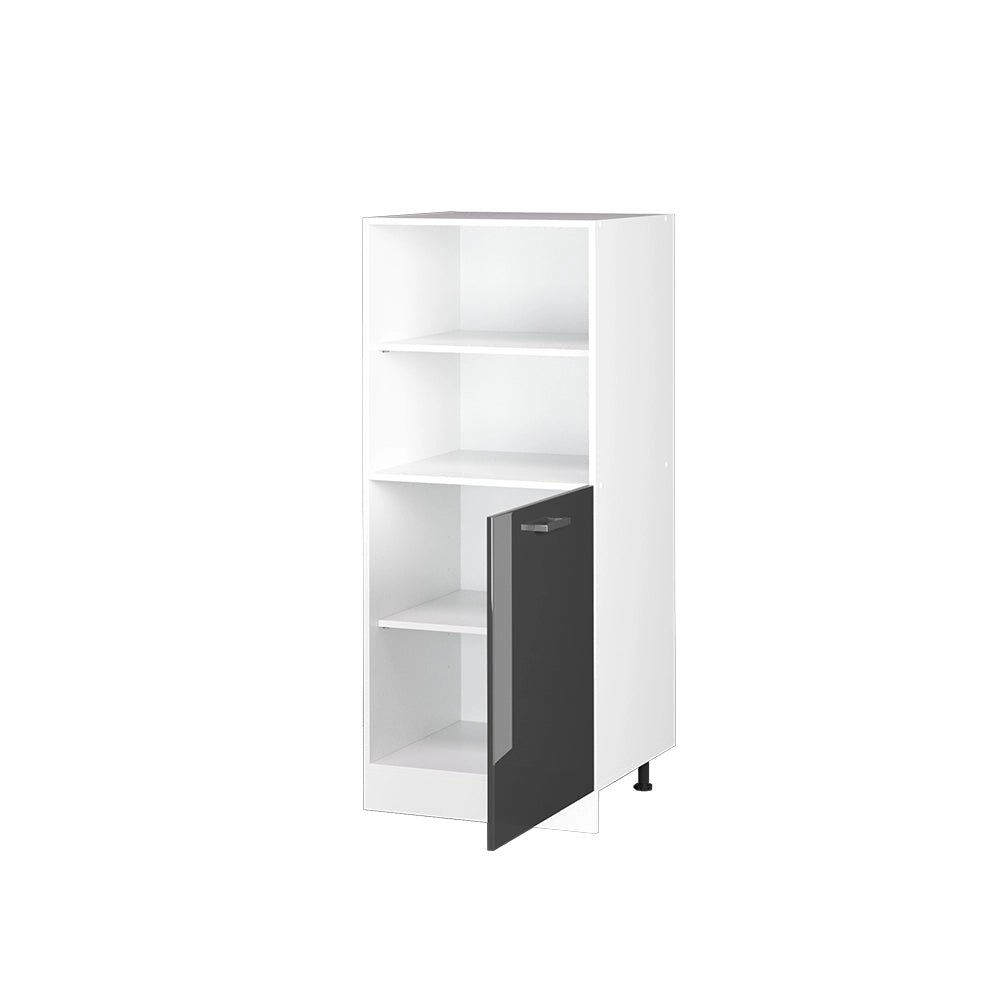 Vicco Dispensa universale Antracite lucido 60 cm con ripiani aperti e anta