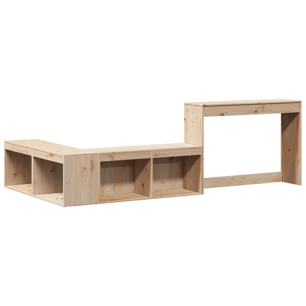 Letto senza Materasso 75x190 cm in Legno Massello Pino 3309752
