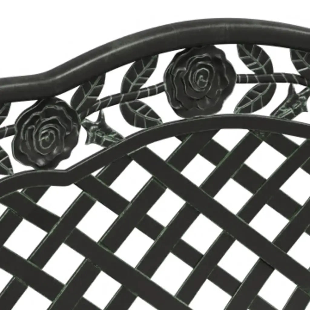 Panchina da Giardino | Panca da Giardino 108 cm in Alluminio Pressofuso Verde