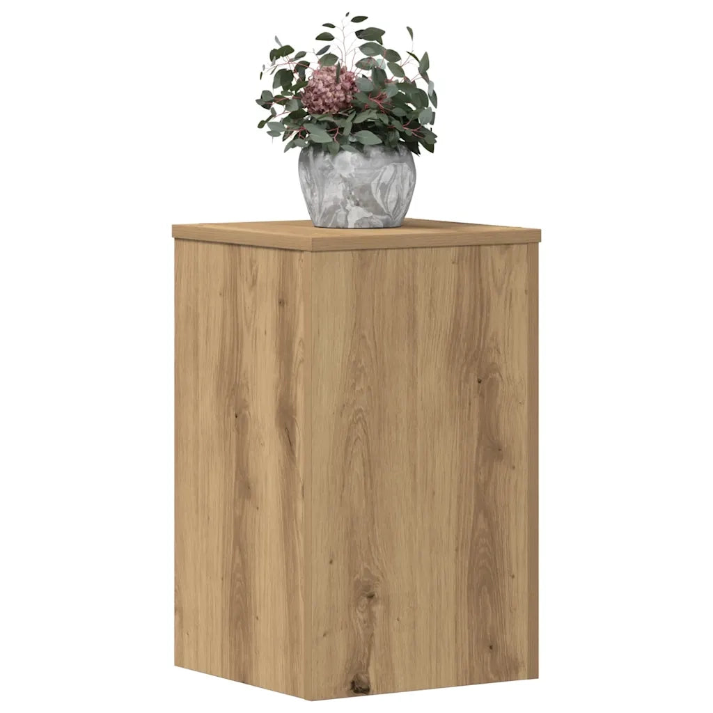 Supporti per Piante 2 pz Rovere 30x30x50 cm in Multistrato 852923