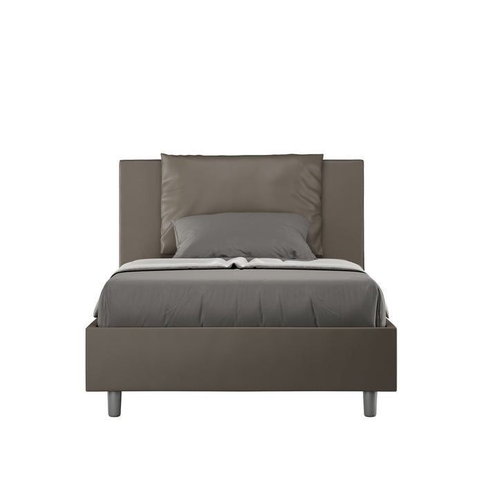 Letto 1 Piazza e Mezzo 120x210 cm Senza Rete Antea Cappuccino