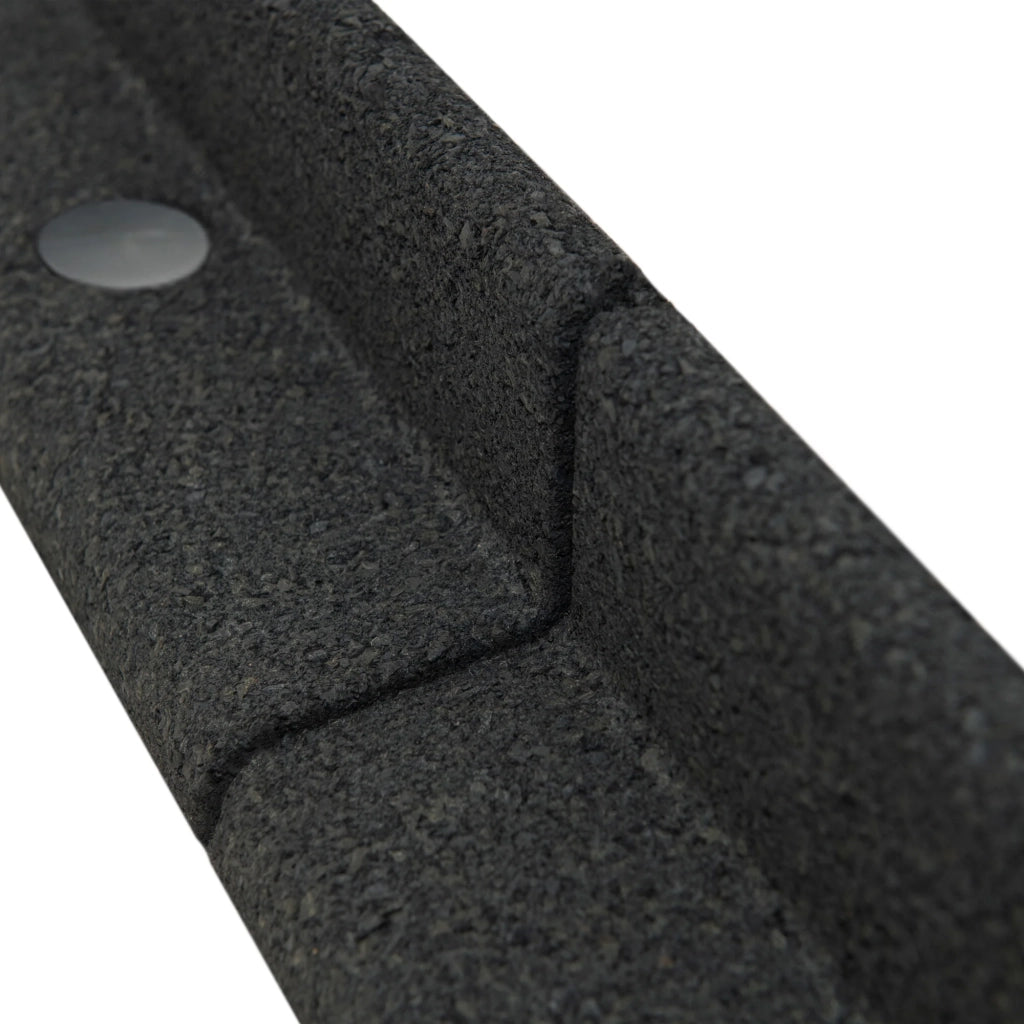 Bordura Flessibile da Giardino 46 x 1,2 m Nero con Martello in Gomma