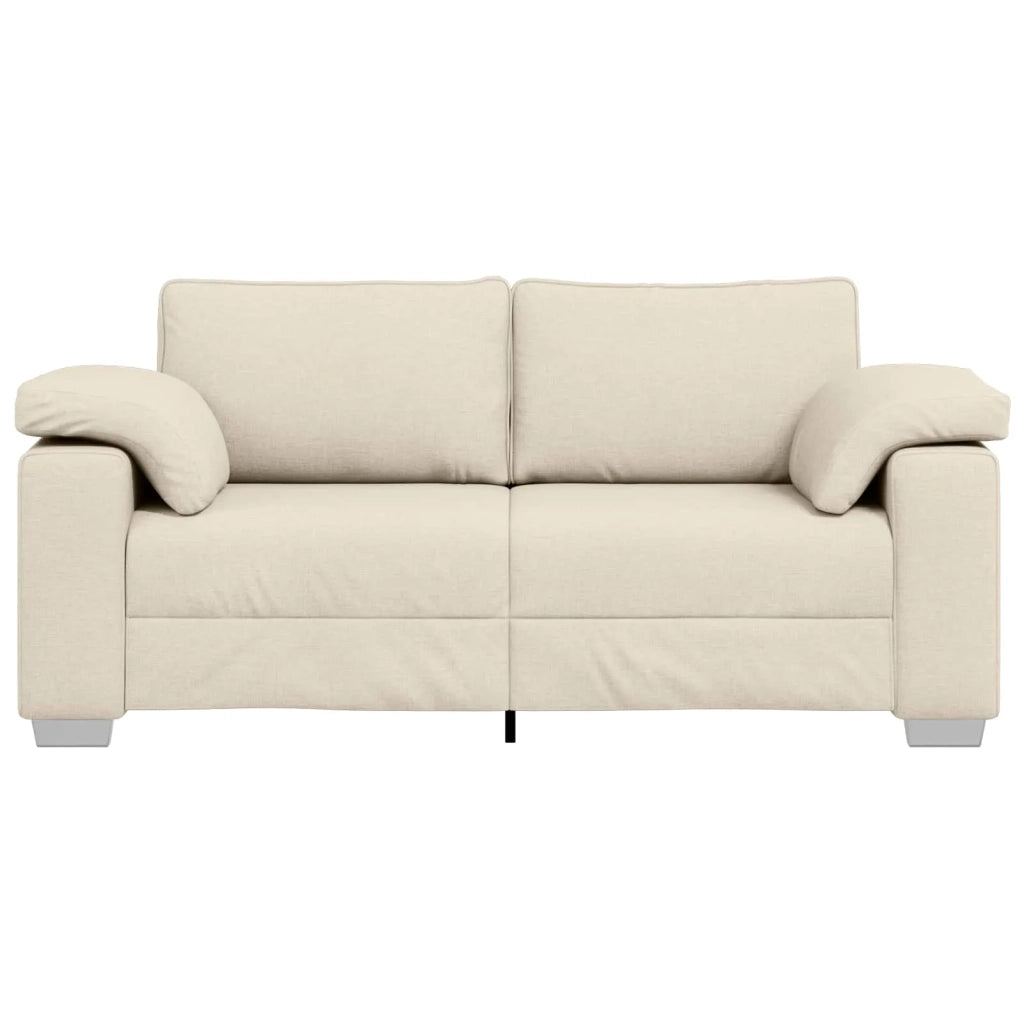 Divano-Sofa-Divanetto Beige 180 x 77 x 82 cm Tessuto misto lino