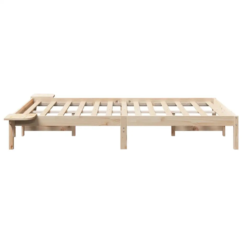Struttura del letto Naturale 140 x 190 cm Pino massello 873193
