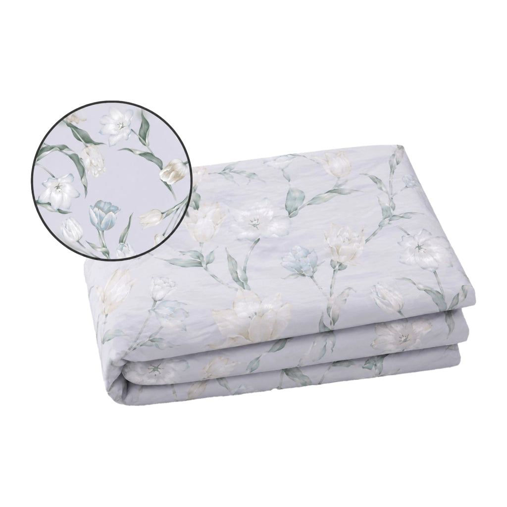 Salere, set Completo Letto Matrimoniale in Percalle, Grigio