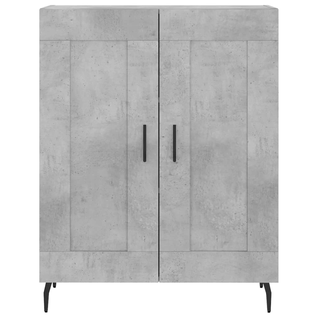 Buffet credenza cassettiera armadio mobile contenitore organizer cucina soggiorno salotto alto 69,5 x 34 x 180 cm legno ingegnerizzato grigio 02_0034640