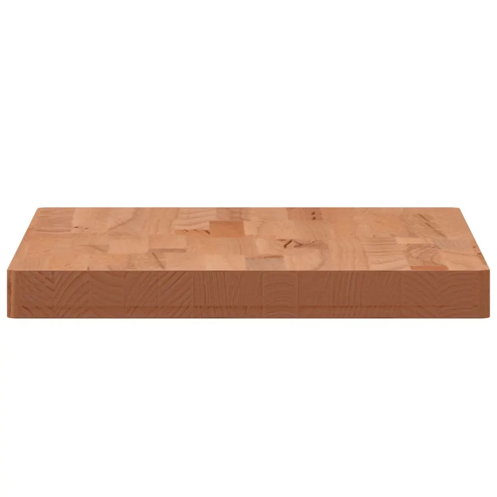 Piano Bagno 60x40x4 cm in Legno Massello di Faggio