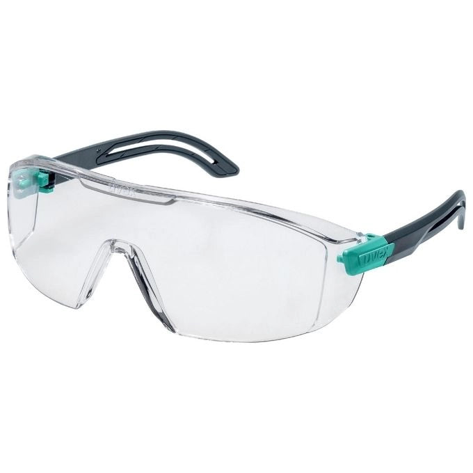Uvex 9143295 i-lite Planet Occhiali di Sicurezza Policarbonato Antigraffio Antiappannante Protezione UV400 colore Antracite Turchese