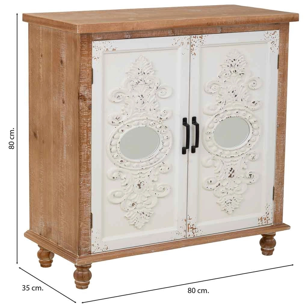 Tavolino da ingresso in legno Multicolore con 2 ante 80x35x80h cm