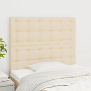 Testiera-Testata-Testiera Decorativa Crema 100x5x118/128 cm Tessuto 624503
