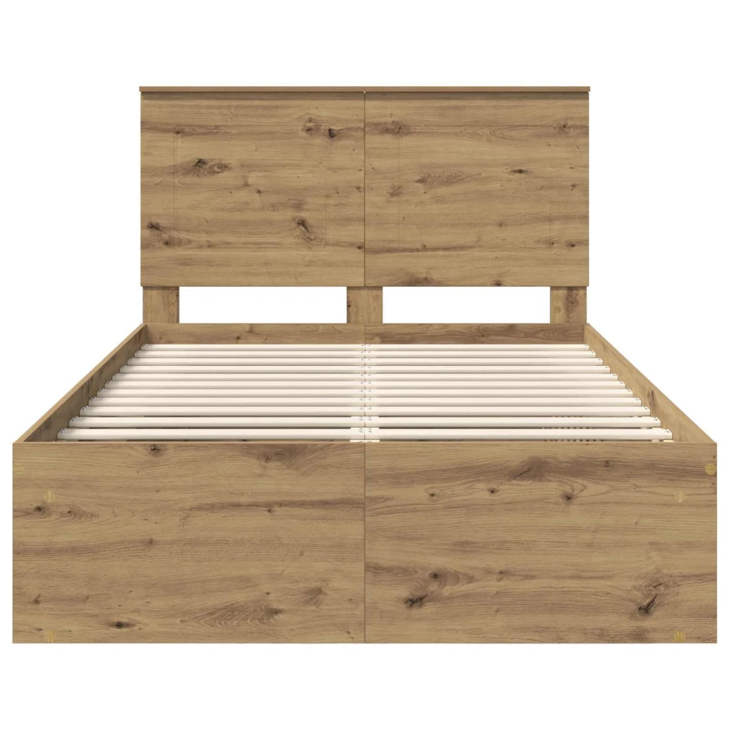 Struttura del letto Rovere Artigianale 135 x 190 cm