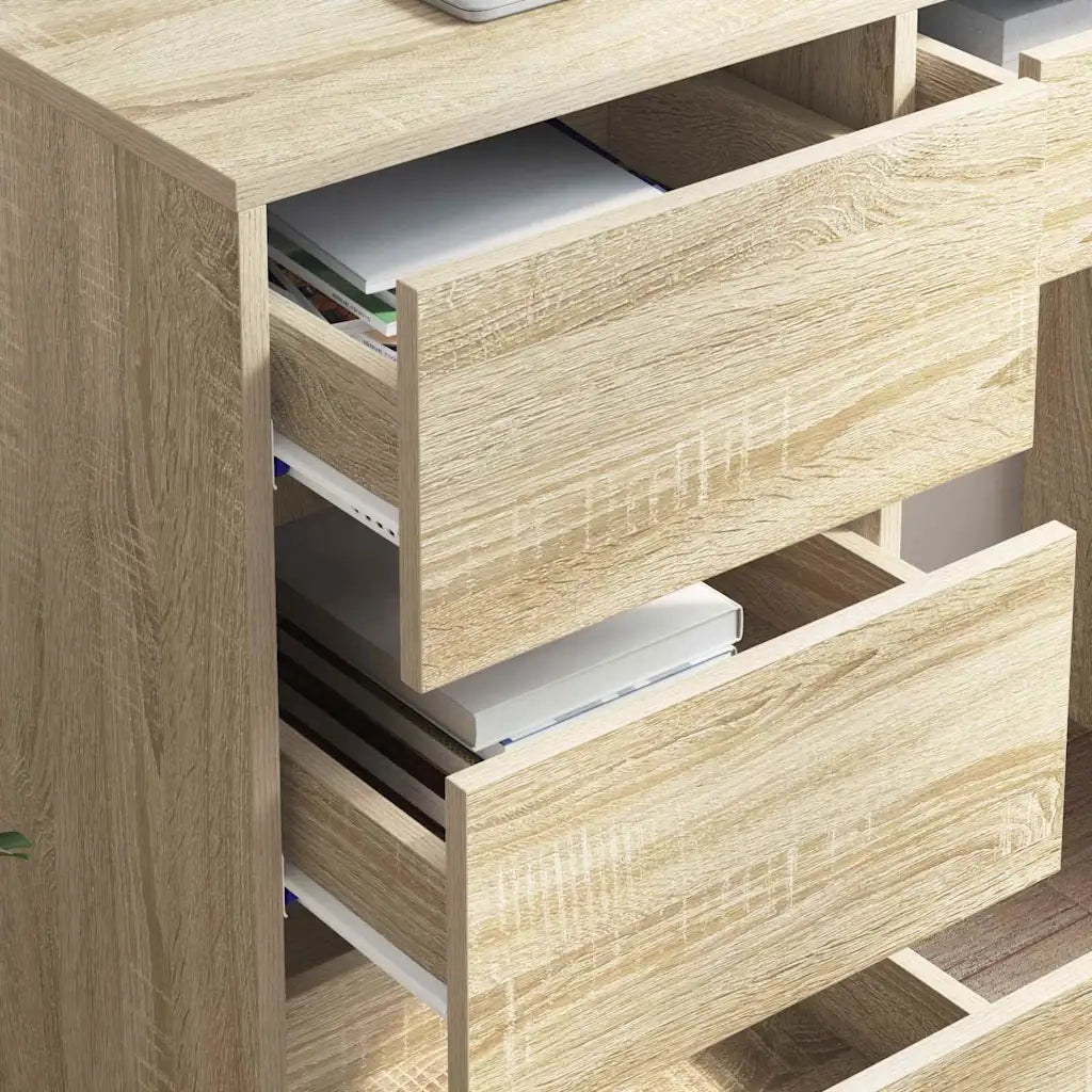 Scrivania Rovere Sonoma 90 x 37.5 x 75 cm Legno multistrato 869492
