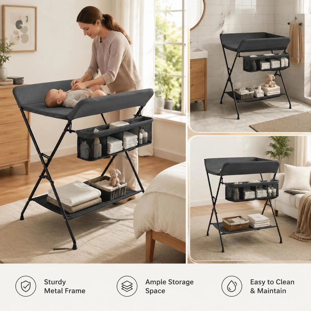 Changing Table Anthracite Iron