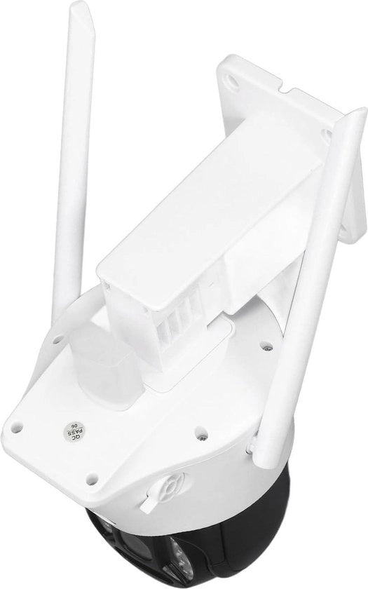 Camera di sicurezza 2 canali 3MP con Wi-Fi, risoluzione 2304x1296, con gancio, visibilità notturna, per uso interno ed esterno.